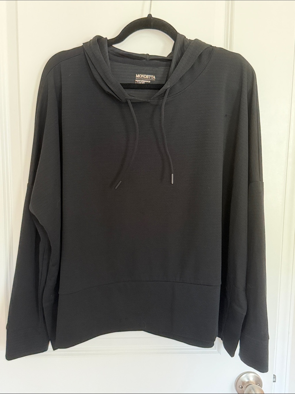 Mondetta Black Lightweight Hooded Top
